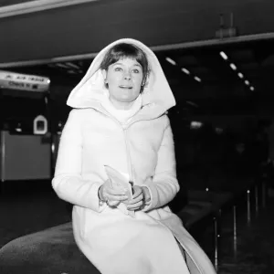 Judi Dench at Heathrow Print 1972