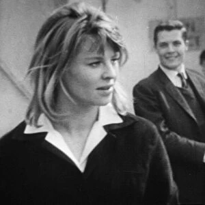 Actress Julie Christie during the shooting of her latest film "Darling"