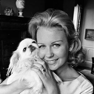Actress Juliet Mills wearing her engagement ring. 10th August 1961