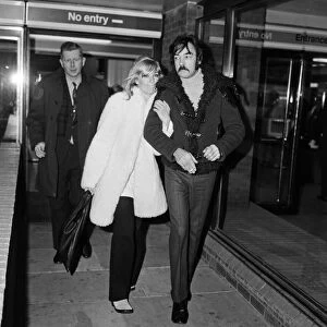 Actress Kim Novak pictured on arrival at London Airport