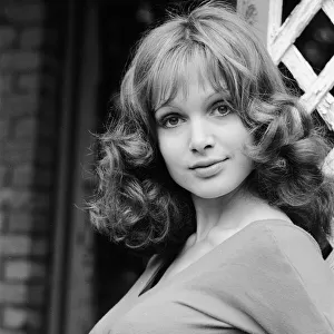 Actress Madeline Smith poses outdoors. 12th September 1976