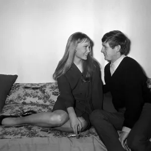 Mia Farrow and John Leyton Print 1964 Mia Farrow and John Leyton Print 1964