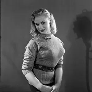 Actress / Model Norma Ann Sykes, best known as Sabrina. 5th January 1955