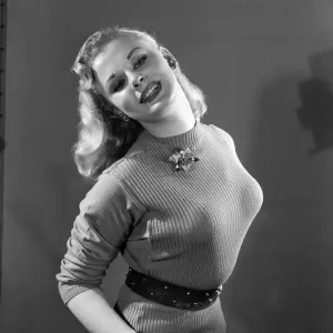 Actress / Model Norma Ann Sykes, best known as Sabrina. 5th January 1955