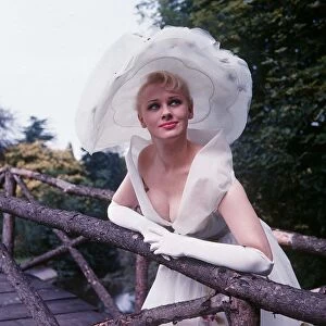 Actress and model Sabrina July 1957