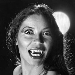 Actress Nai Bonet seen here as a female vampire. July 1979 P003836