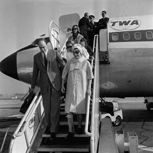 Actress Patricia Neal arriving at London Airport