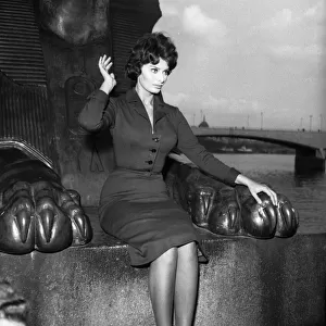 Actress Sophia Loren in London 1957