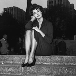 Actress Sophia Loren in London October 1957