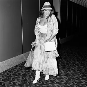 Actress Stephanie Beacham at LAP. 24th August 1987