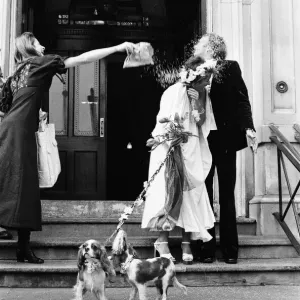 Print of Actress Stephanie Beacham's 1973 Wedding