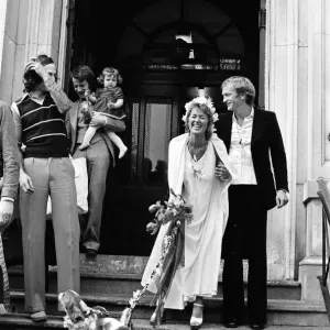 Actress Stephanie Beacham marries actor John McEnery at Hampstead Registry Office, London Actress Stephanie Beacham marries actor John McEnery at Hampstead Registry Office, London