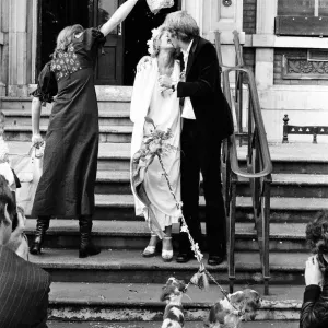 Actress Stephanie Beacham marries actor John McEnery at Hampstead Registry Office, London Actress Stephanie Beacham marries actor John McEnery at Hampstead Registry Office, London