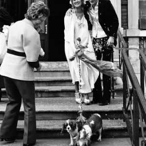 Actress Stephanie Beacham marries actor John McEnery at Hampstead Registry Office, London Actress Stephanie Beacham marries actor John McEnery at Hampstead Registry Office, London
