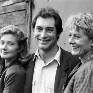 Vanessa Redgrave and Joely Richardson with Timothy Dalton in 1988 Print Vanessa Redgrave and Joely Richardson with Timothy Dalton in 1988 Print