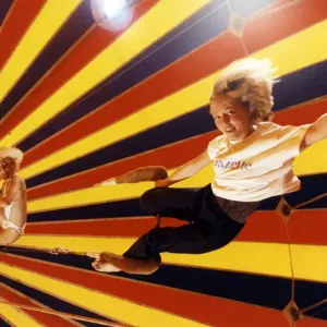 Aerialist at Zippos Family Circus Print, 8th August 1990 Aerialist at Zippos Family Circus Print, 8th August 1990
