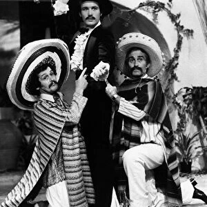 Adam Ant British pop singer 1982 with comedians Cannon And Ball