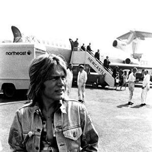 Adam Faith flew into Newcastle Airport on his way to opening a new boutique in Durham
