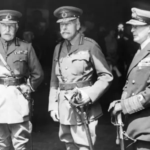 Admiral Sir David Beatty (Right), Field Marshal Sir Douglas Haig (Centre