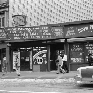 Adult video stores in New York. 13th February 1981 Adult video stores in New York. 13th February 1981