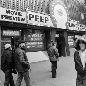 Adult video stores and peep shows in New York. 13th February 1981 Adult video stores and peep shows in New York. 13th February 1981