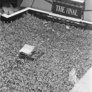 Aerial photo shows the 1000s of fans attending Wham ! The Farewell Concert at Wembley Aerial photo shows the 1000s of fans attending Wham ! The Farewell Concert at Wembley