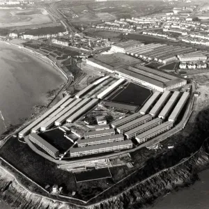 Aerial photograph print of Barry Island's former Butlins holiday camp Aerial photograph print of Barry Island's former Butlins holiday camp