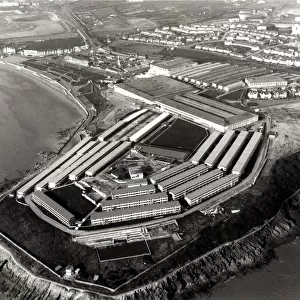 Aerial photograph of Barry Island, showing the former Butlins holiday camp