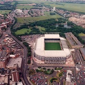 An aerial picure of St James Park circa 11 / 07 / 96 By the time