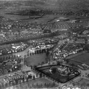 Aerial of Port Sunlight Village, Merseyside, 1st March 1956 Aerial of Port Sunlight Village, Merseyside, 1st March 1956