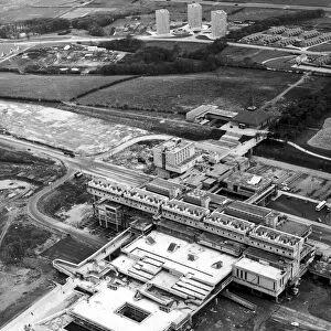 Aerial view of Cumbernauld, North Lanarkshire, Scotland, 18th May 1967