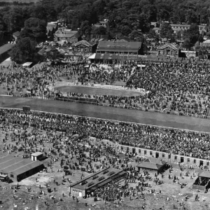 Aerial view of Gosforth Park on Northumberland Plate Day 23rd June 1949