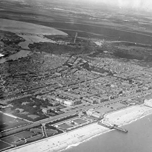 Aerial view of Great Yarmouth. Circa 1926. Local Caption These are rough scans