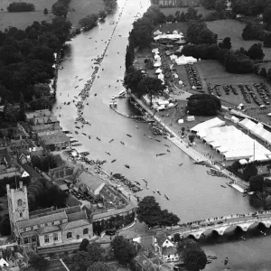 Aerial view of Henley Regatta 1928