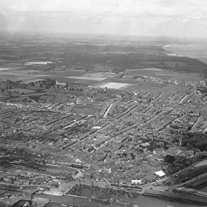 Aerial view of Lowestoft. Circa 1926