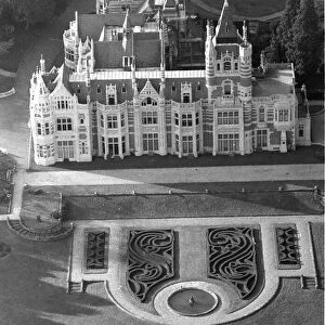 An aerial view of the mansion belonging to former Beatles member George Harrison