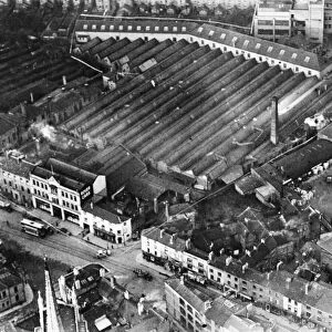 Aerial view of Rover Car Works at Coventry. Circa 1930