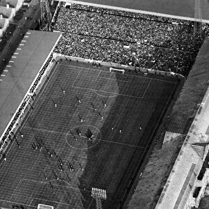 Aerial view of Villa Park football stadium, home to Aston Villa Football Club