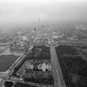 Aerial views of the Brandenburg Gate. 13th December 1979 Aerial views of the Brandenburg Gate. 13th December 1979
