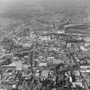 Aerial views of Reading, Berkshire. 26th October 1976 Aerial views of Reading, Berkshire. 26th October 1976