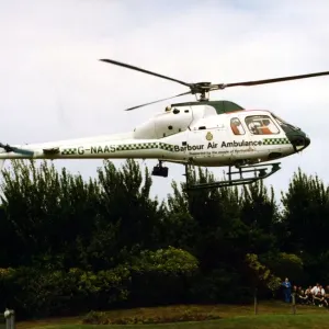 An AErospatiale AS355 Twin Squirrel helicopter, operated by the Northumbria Air Ambulance An AErospatiale AS355 Twin Squirrel helicopter, operated by the Northumbria Air Ambulance