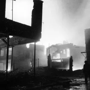 Aftermath of an air raid in London. March 1941 Aftermath of an air raid in London. March 1941