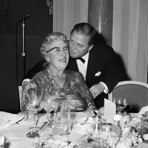 Agatha Christie with Richard Attenborough 1962 at 10th anniversary of the play Agatha Christie with Richard Attenborough 1962 at 10th anniversary of the play