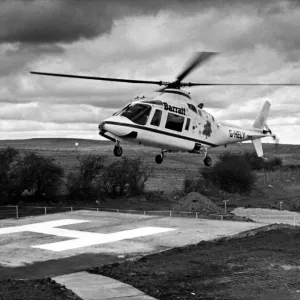 An AgustaWestland AW109 helicopter used to advertise Barratt Homes An AgustaWestland AW109 helicopter used to advertise Barratt Homes