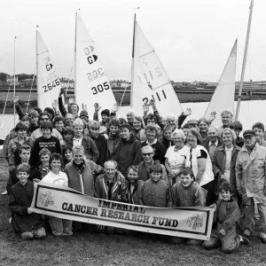 Ahoy There! These intrepid sailors get ready to take to the water for a sponsored sail Ahoy There! These intrepid sailors get ready to take to the water for a sponsored sail