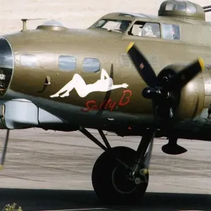 Air Aircraft Boeing B17 Flying Fortress Sally B WW2 bomber USAF circa 1990 Air Aircraft Boeing B17 Flying Fortress Sally B WW2 bomber USAF circa 1990