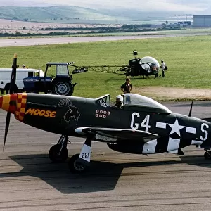 Air Aircraft North American P51 Mustang WW2 fighter plane in USAF markings