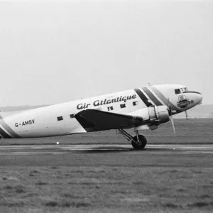An Air Atlantique Dakota G-AMSV takes to the skies over Coventry Airport to celebrate An Air Atlantique Dakota G-AMSV takes to the skies over Coventry Airport to celebrate