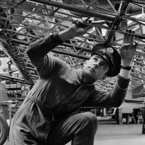 How air minded boys become airmen. Rigging experience on a metal aeroplane. 3rd June 1935 How air minded boys become airmen. Rigging experience on a metal aeroplane. 3rd June 1935