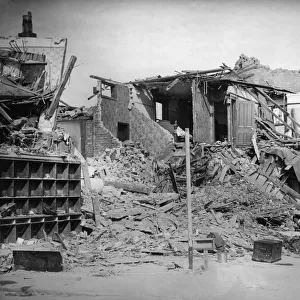 Air raid damage Withernsea 13th August 1943